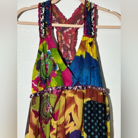 Desigual by Christian Lacroix Colorful Racerback Colorful Sundress Dress Size 6 - Picture 3 of 11